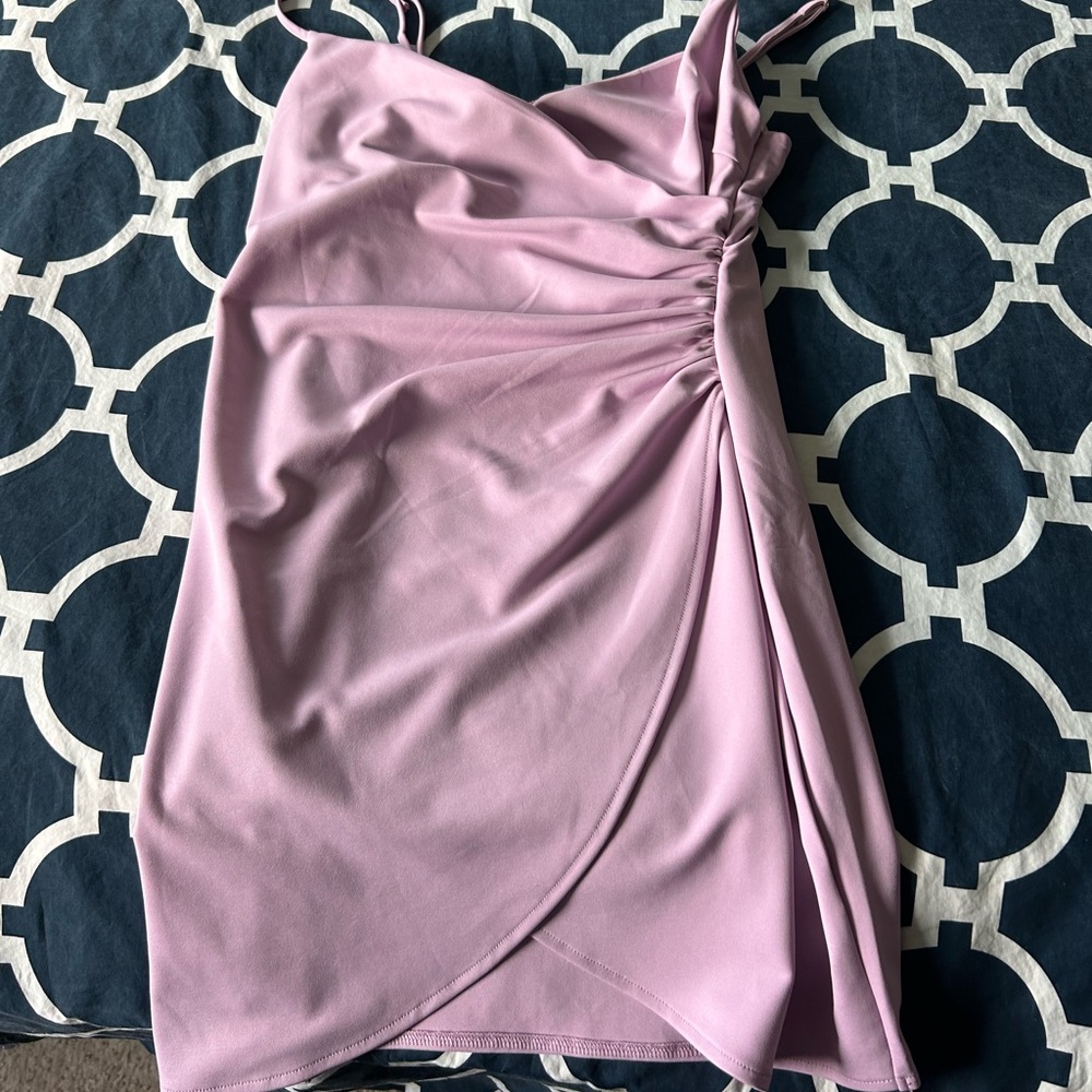 Purple mini dress